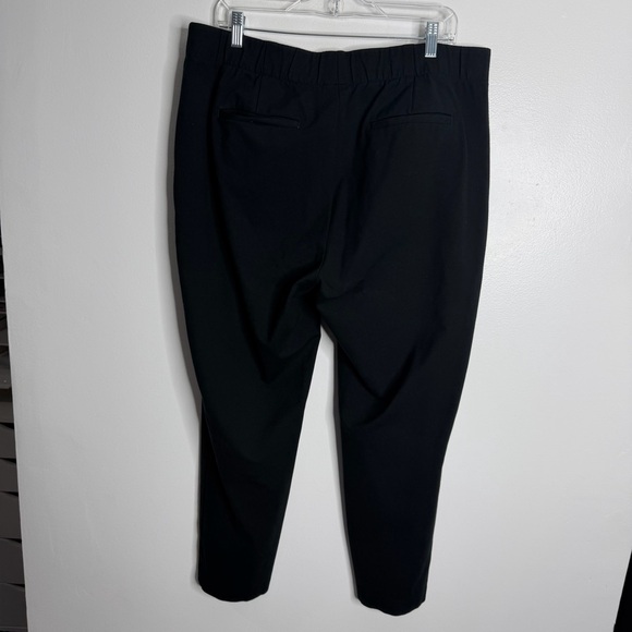 J. Jill Black Pintucked Ponte Slim-Leg Pants Pull On Stretch Large‎ Casual - Picture 3 of 10